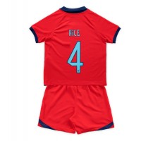England Declan Rice #4 Bortatröja Barn VM 2022 Kortärmad (+ Korta byxor)